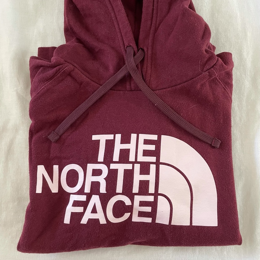 North Face maroon hoodie